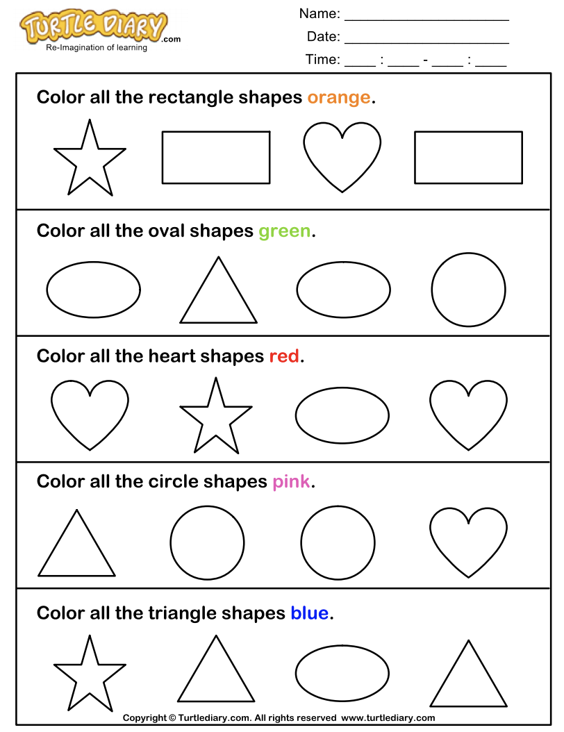 Identify and Color Shapes