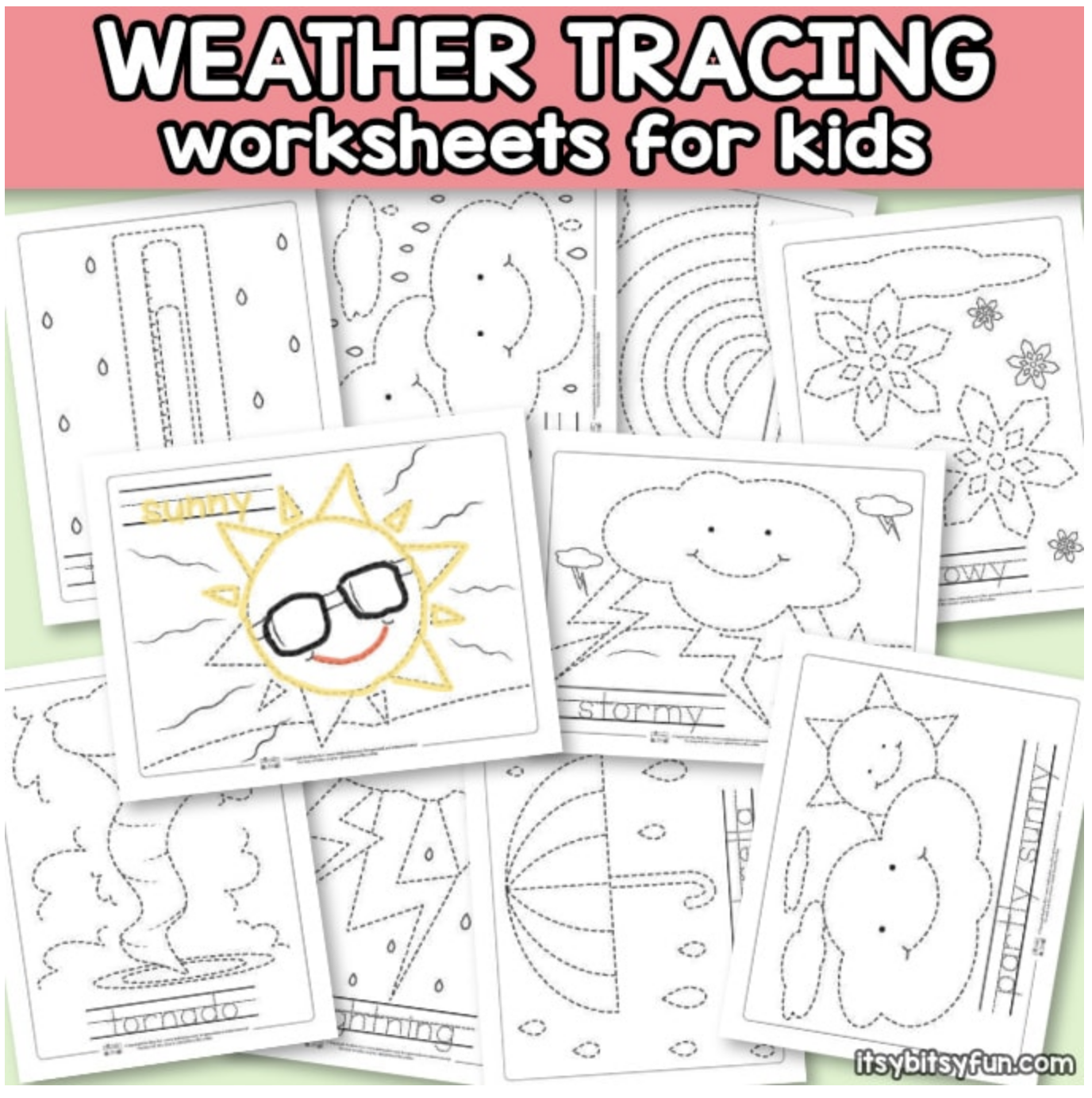 WEATHER TRACING WORKSHEETS