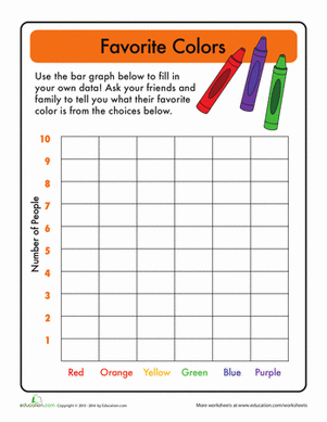 Favorite Colors Bar Graphs