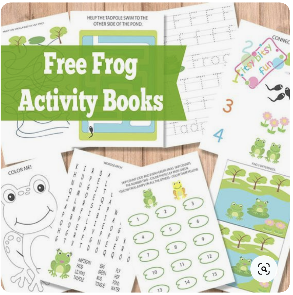 Free Frog Activity Books 