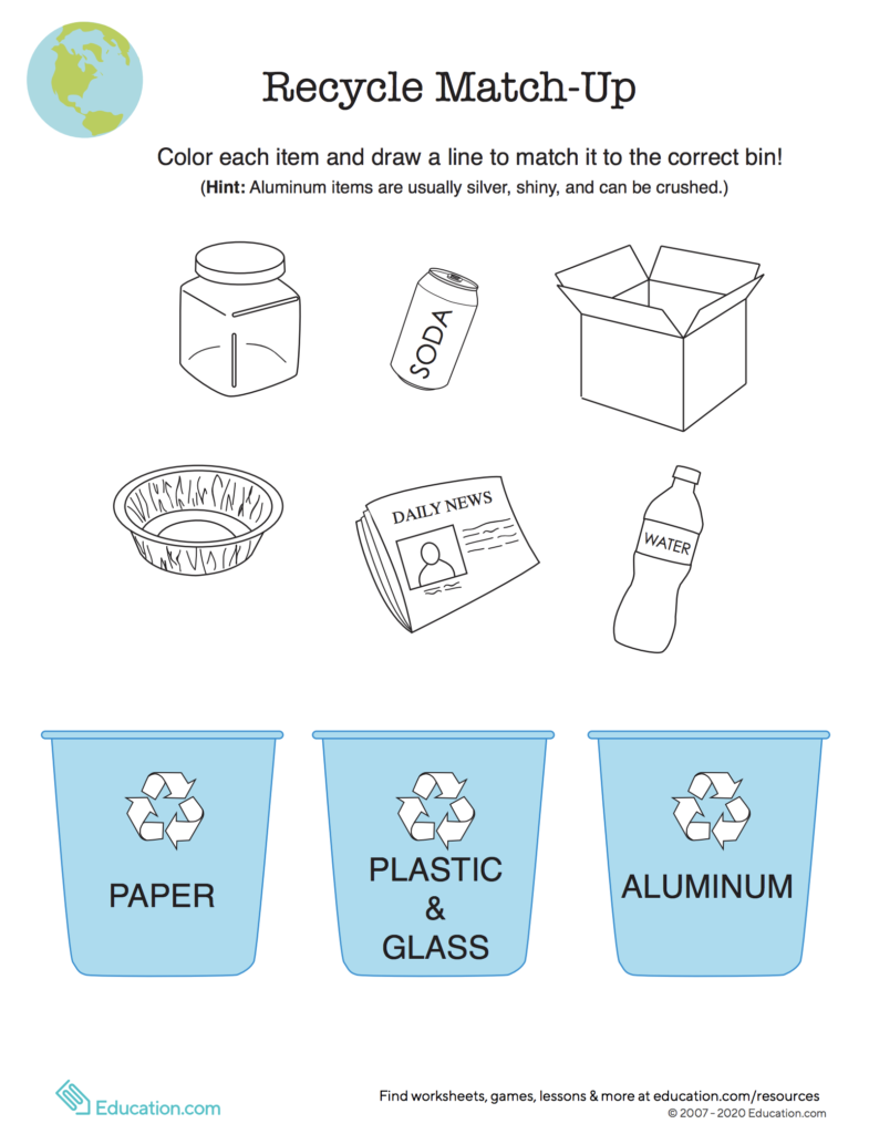 The match was drawn. Recycle for Kids. Recycling тема на английском. Recycle Worksheets. Earth Day for Kids.