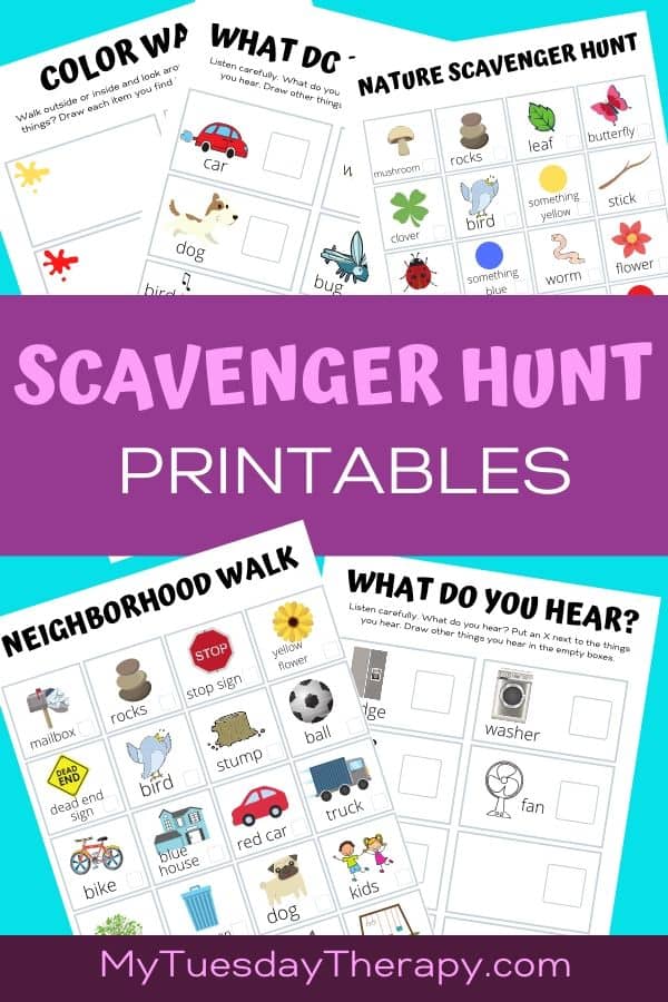 Scavenger Hunt Printables