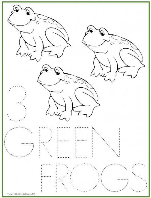 3 Green Frogs